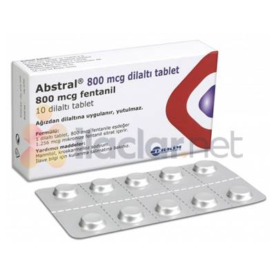 ABSTRAL 800 MCG 10 DILALTI TABLET