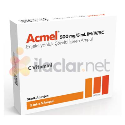 ACMEL 500 MG/5 ML IM/IV/SC ENJEKSIYONLUK COZELTI (5 ADET)