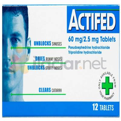 ACTIFED 60 MG 30 TABLET