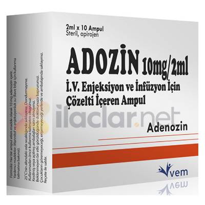 ADOZIN 10 MG/2ML IV ENJEKSIYON VE INFUZYON ICIN COZELTI ICEREN 2ML 10 AMPUL