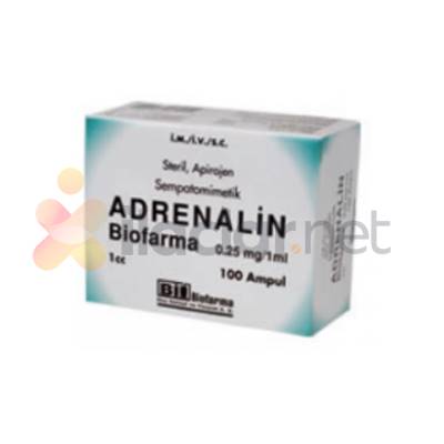 ADRENALIN BIOFARMA 0,25 MG/1 ML 100 AMPUL