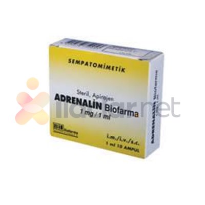 ADRENALIN BIOFARMA 1 MG/1 ML 100 AMPUL