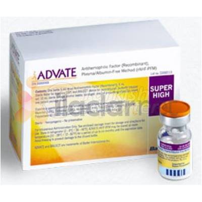 ADVATE 250 IU/5 ml IV enjeksiyon liyofilize flakon