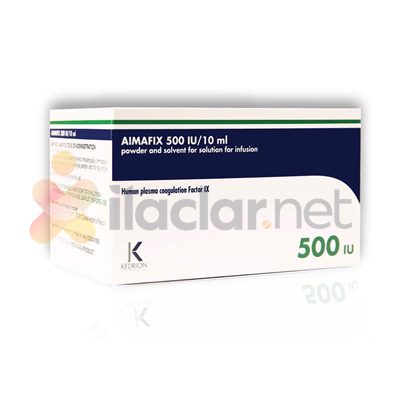 AIMAFIX 500 IU/10 ML IV INFUZYON ICIN LIYOFILIZE TOZ ICEREN FLAKON