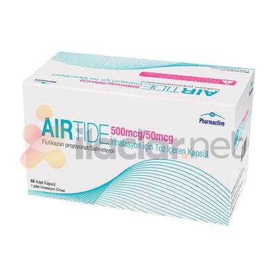 AIRTIDE 500 MCG/50 MCG INHALASYON ICIN TOZ ICEREN KAPSUL