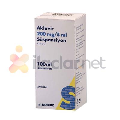 AKLOVIR 200 MG 100 ML SUSPANSIYON