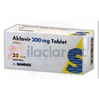 AKLOVIR 200 MG 25 TABLET