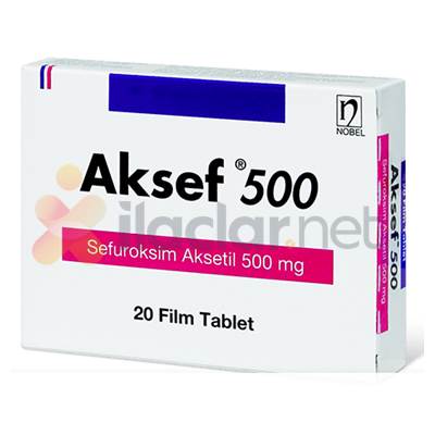 AKSEF 500 MG 20 FILM TABLET