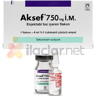 AKSEF 750 MG IM/IV ENJEKSIYONLUK TOZ 1 FLAKON