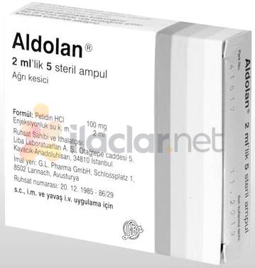 ALDOLAN 100 MG/2 ML ENJEKSIYONLUK COZELTI (5 AMPUL)