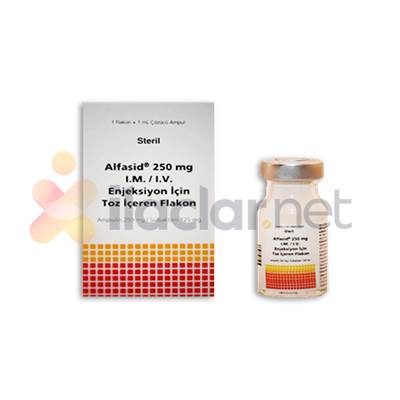 ALFASID 250 MG IM/IV ENJ.ICIN TOZ ICEREN FLAKON