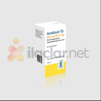 AMOKLAVIN ES 600/42,9 MG ORAL SUSPANSIYON ICIN KURU TOZ 100 ML