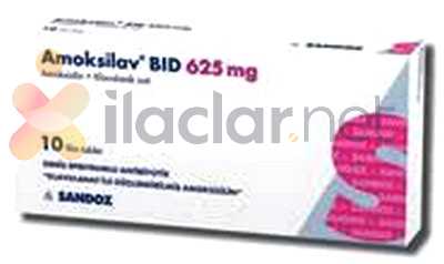 AMOKSILAV BID 625 MG 10 FILM TABLET