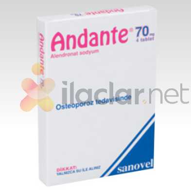 ANDANTE 70 MG 4 TABLET