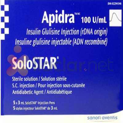 APIDRA 100 U/ML SOLOSTAR ENJEKSIYONLUK COZELTI ICEREN KULLANIMA HAZIR 5 KALEM