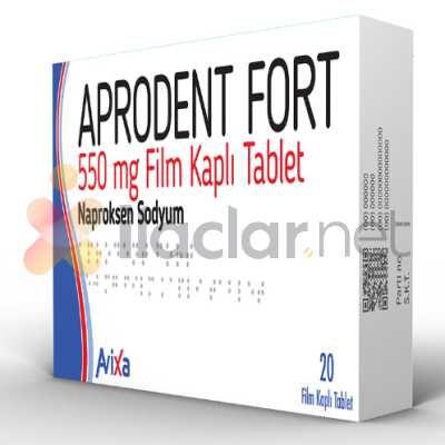 APRODENT FORT 550 MG FILM 10 TABLET