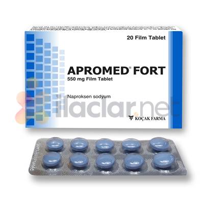 APROMED FORT 550 MG 20 FILM TABLET