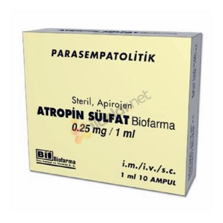 ATROPIN SULFAT BIOFARMA 1mg/1 ml 100 ampül
