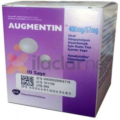 AUGMENTIN BID 400/57 FORTE ORAL SUSPANSIYON HAZ. ICIN KURU TOZ 100 ML