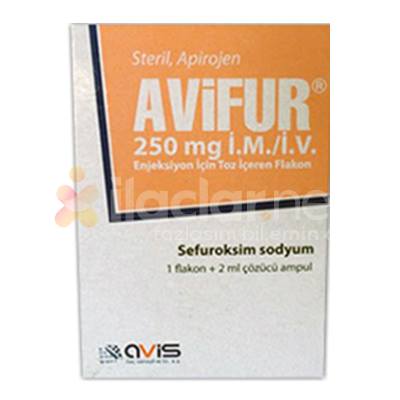 AVIFUR 250 MG IM/IV ENJEKSIYON ICIN TOZ ICEREN FLAKON