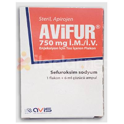 AVIFUR 750 MG IM/IV ENJEKSIYON ICIN TOZ ICEREN FLAKON