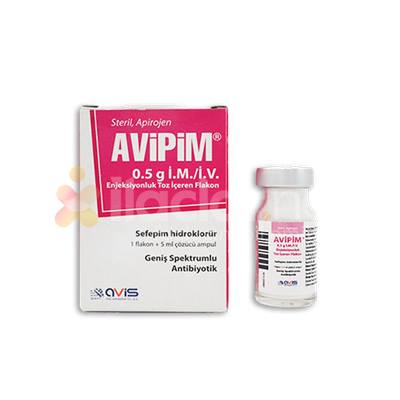 AVIPIM 0,5 GR IM/IV ENJEKTABL TOZ ICEREN 1 FLAKON