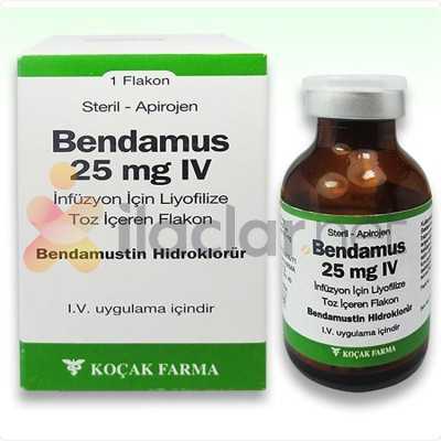 BENDAMUS 25 MG IV INFUZYON ICIN LIYOFILIZE TOZ ICEREN FLAKON