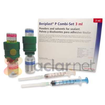 BERIPLAST-P COMBI SET 1 ML TROMBIN COZELTISI VE 1 ML FIBRINOJEN COZ. ICEREN FIBRIN YAPISTIRICI