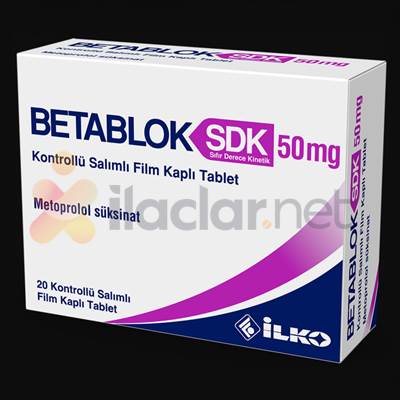 BETABLOK SDK 50 MG KONTROLLU SALIMLI 20 FILM TABLET