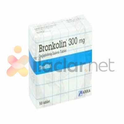 BRONKOLIN 300 MG DEGISTIRILMIS SALIMLI TABLET (50 TABLET)