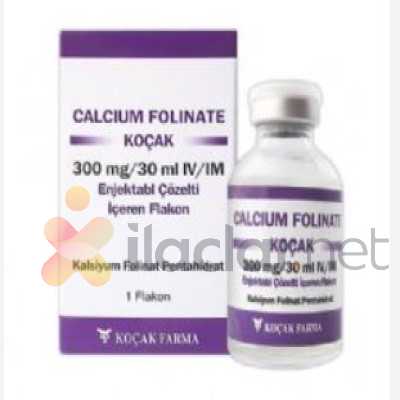 CALCIUM FOLINATE KOCAK 300 MG/30 ML IV/IM ENJEKTABL COZELTI ICEREN FLAKON