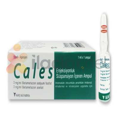 CALES 3 MG/ML + 3 MG/ML ENJEKSIYONLUK SUSPANSIYON ICEREN 1 AMPUL