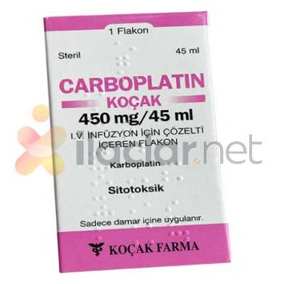 CARBOPLATIN-KOCAK 450 MG/45 ML IV INFUZYON ICIN SOLUSYON ICEREN FLAKON