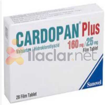 CARDOPAN PLUS 160 /25 MG 28 FILM TABLET