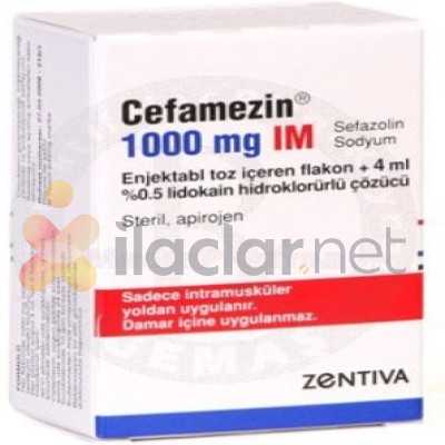 CEFAMEZIN IM/IV 1000 MG 1 FLAKON