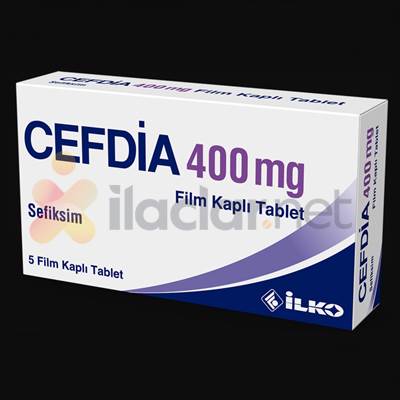 CEFDIA 400 MG 5 FILM KAPLI TABLET