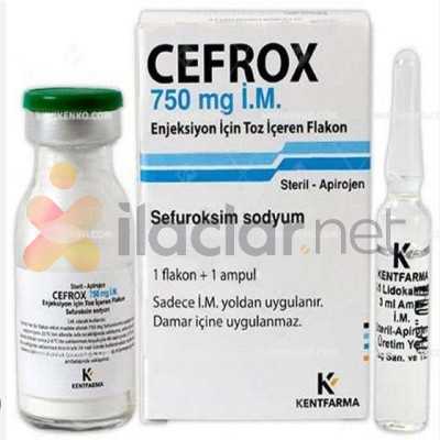 CEFROX 750 MG IM ENJEKSIYON ICIN TOZ ICEREN FLAKON