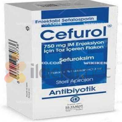 CEFUROL 750 MG IM ENJEKSIYONLUK COZELTI TOZU (1 FLAKON 1 AMPUL)