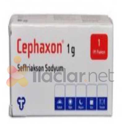 CEPHAXON 1 G IV ENJEKSIYONLUK COZELTI HAZIRLAMAK ICIN TOZ VE COZUCU