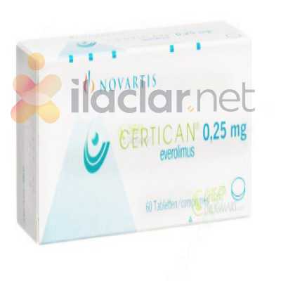 CERTICAN 0.25 MG 60 SUDA COZUNUR TABLET
