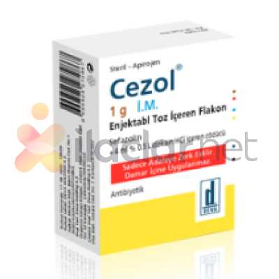 CEZOL 1 G IM ENJEKSIYONLUK TOZ ICEREN 1 FLAKON