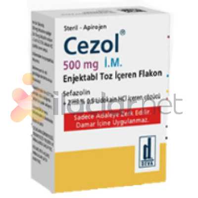 CEZOL 500 MG IM ENJEKSIYONLUK TOZ ICEREN 1 FLAKON