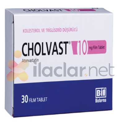 CHOLVAST 10 MG 30 FILM TABLET