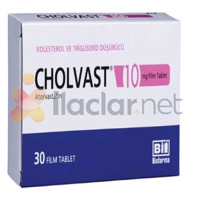 CHOLVAST 10 MG 90 FILM TABLET