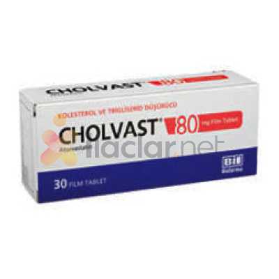 CHOLVAST 80 MG 90 FILM TABLET