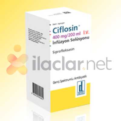 CIFLOSIN 400 MG/200 ML IV INFUZYONLUK COZELTI