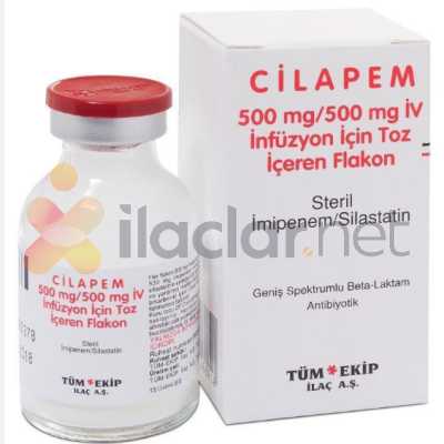 CILAPEM 500/500 MG IV INF. ICIN TOZ ICEREN FLAKON