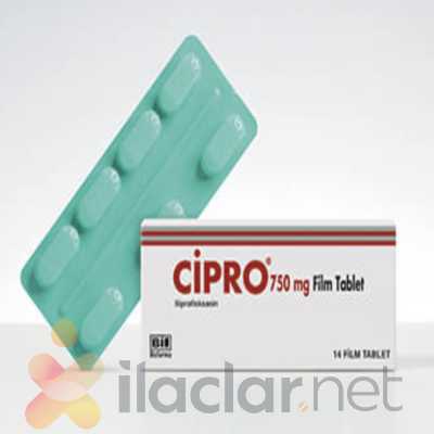 CIPRO 750 MG 14 FILM TABLET