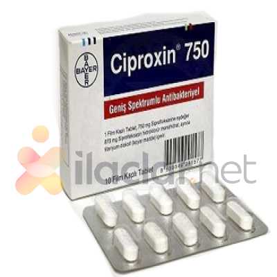 CIPROXIN 750 MG 10 TABLET