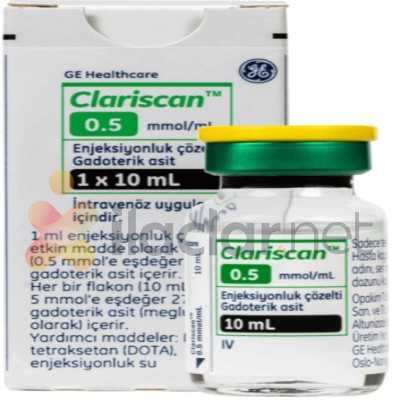 CLARISCAN 0.5 MMOL/ML ENJEKSIYONLUK COZELTI (1X15 ML FLAKON)